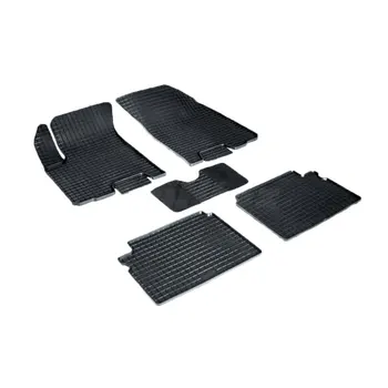 

For Chevrolet Aveo T250 2003-2010 rubber grid floor mats into saloon 5 pcs/set Seintex 00266