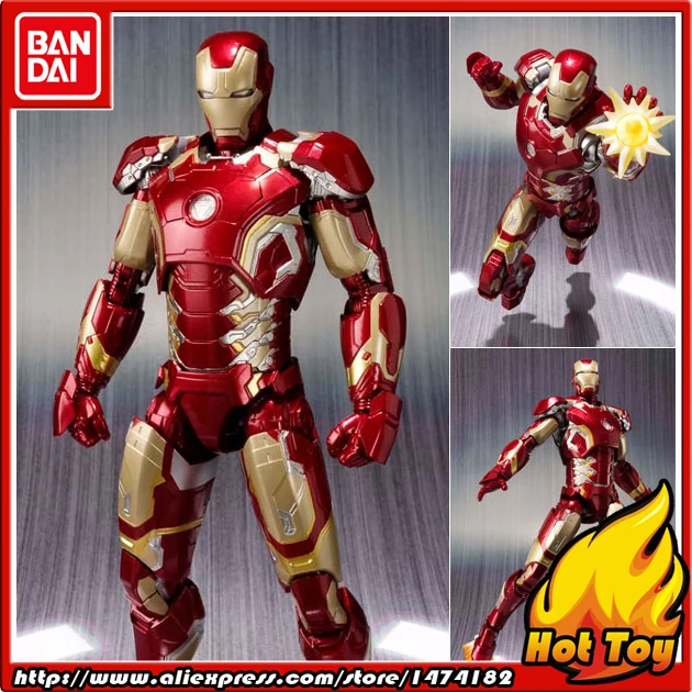 Оригинальная фигурка BANDAI Tamashii нация S. H. Figuarts(СВЧ)-Железный человек Mark 43