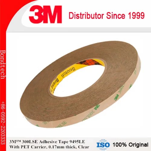 3M 300LSE Adhesive tape 9495LE for cell phone repairs, Clear, 0.17mm