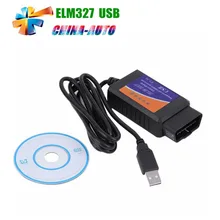 50 unids/lote USB ELM327 V1.5 Herramienta de Diagnóstico Auto ELM327 USB ELM 327 USB Interfaz OBD2 Escáner Automático con DHL Libre