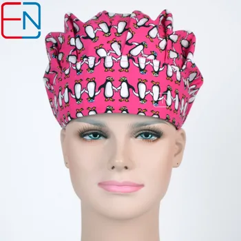 

surgical bouffant caps nurses caps doctor caps chef caps in deep pink