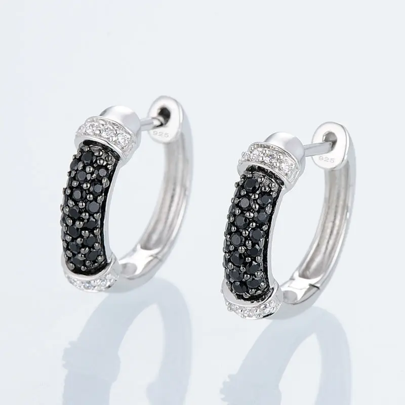 Silver EarringsE301074BSNZSL925-SV4-W