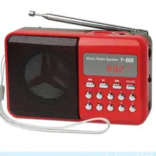 Y-888 Portable FM Digital Mini Speaker Radio with Music MP3 Function Support TF SD Card and USB Free Shipping 12003036