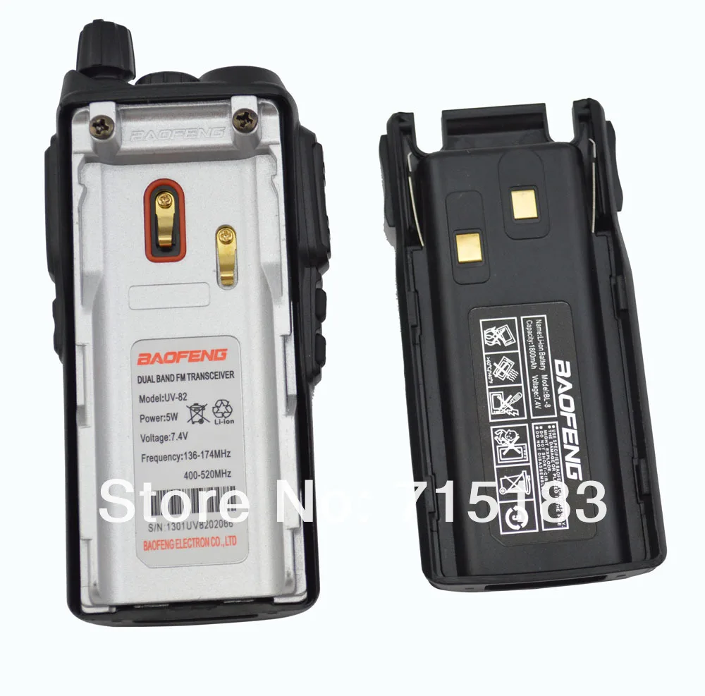Walkie Talkie Baofeng UV-82 Двухдиапазонный 2 способ радио приемопередатчик VHF& UHF Baofeng UV 82 UV82 рация