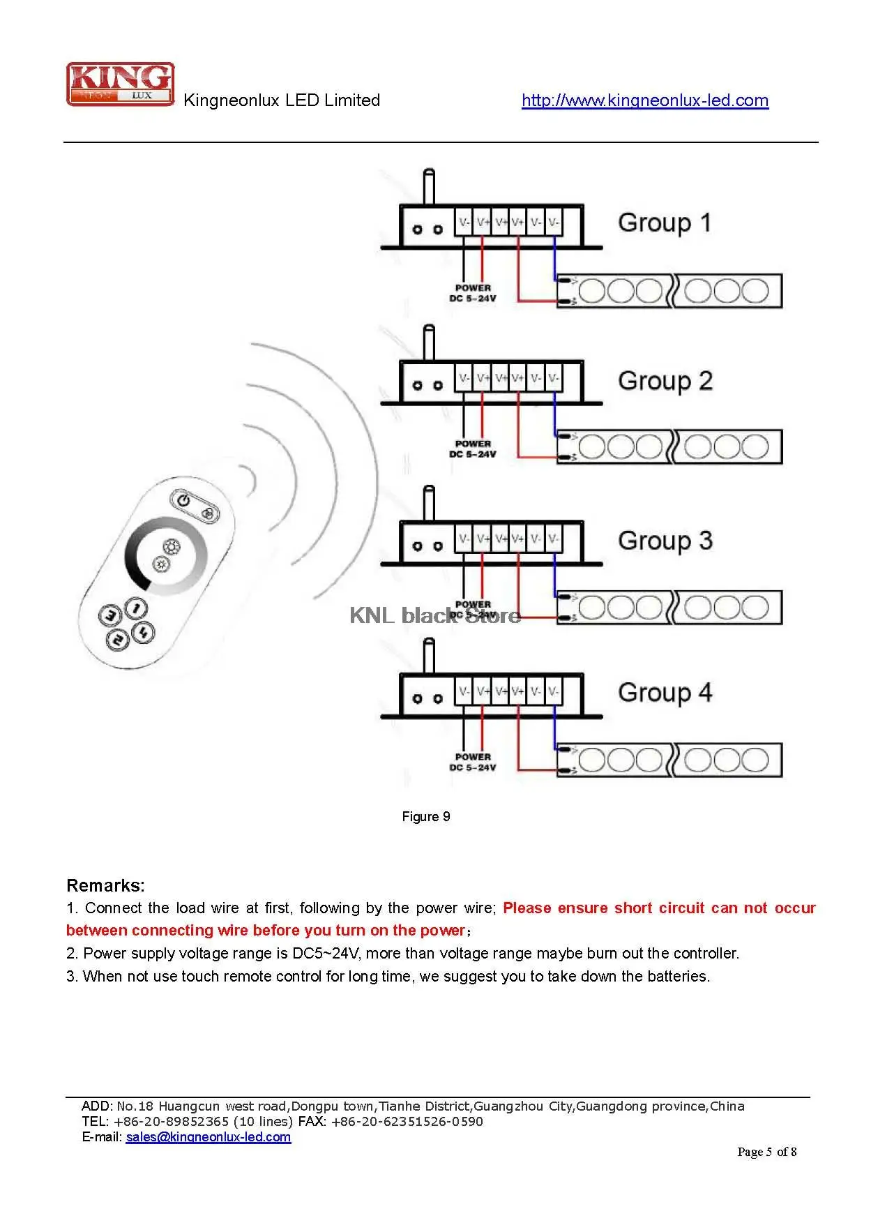 DC5V-12V-24V; Светодиодный контроллер одного цвета с 2,4G RF touch дистанционное управление