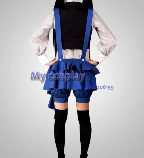Аниме Black Butler Косплэй-черный Батлер ciel детская Для женщин Детский костюм для вечеринок Косплэй-бесплатная доставка