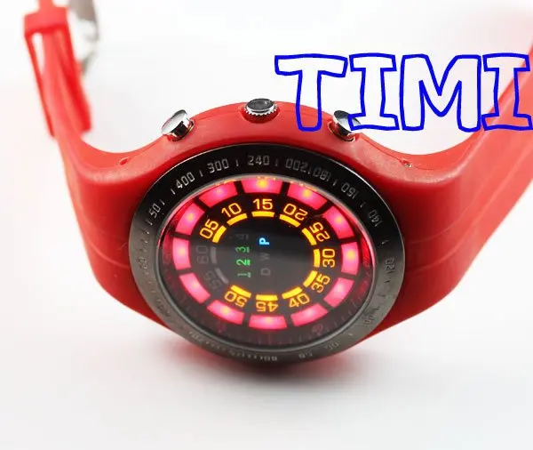 TVG Shark Blue Binary LED Watch Mens Sport Diving Digital Wrist Watch 2012 NEW