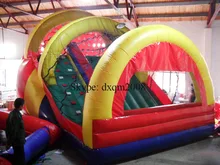 entertainment safety PVC inflatable slide and climbing playground