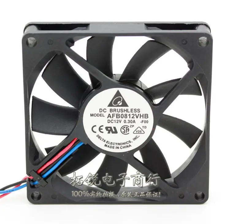 Для delta 8015 AFB0812VHB 8 см 80X80X15 мм 80 мм 8*8*1,5 см 12 В 0.30a cpu чехол для компьютера Вентилятор охлаждения с двумя шариками