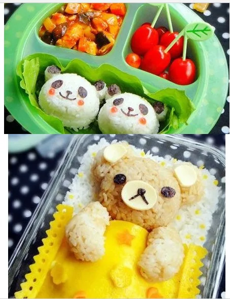 100 компл./лот Костюм-двойка Rilakkuma легко нести Суши Яйцо риса формы Плесень riccreble мороженого легко Применение
