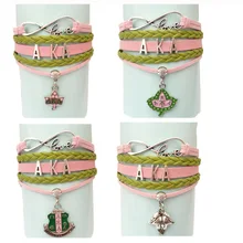 free shipping Infinity Love AKA Wrap Bracelet DST Gift for Members Custom Bracelet Drop Shipping