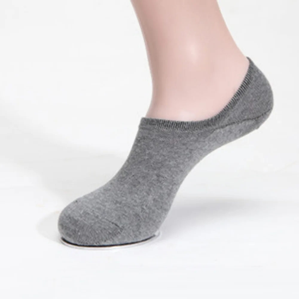 Trendy Shallow Mouth Male Socks Cotton Antibacterial Deodorant Sweat Socks 4 Colors Sockin Men