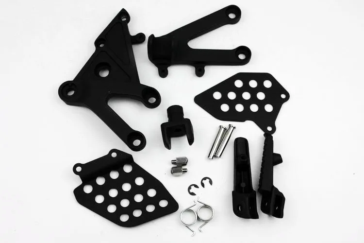 Aftermarket мотоциклетные части черный Передний всадник подножки Кронштейн Подходит для Honda CBR600RR 2003 2004 2005 2006