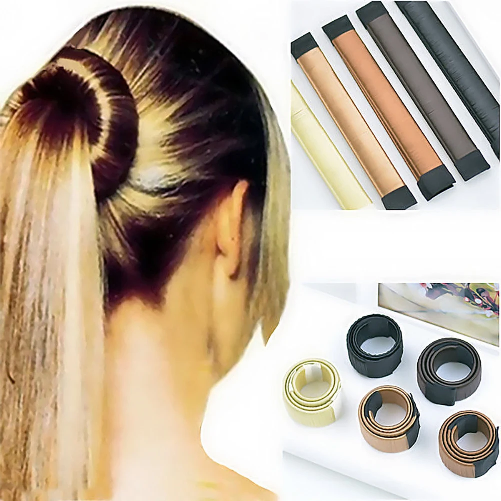 Women Hair DIY Styling Donut Bun Maker Synthetic Hair Twist Magic Tool Accessorydonut bun maker