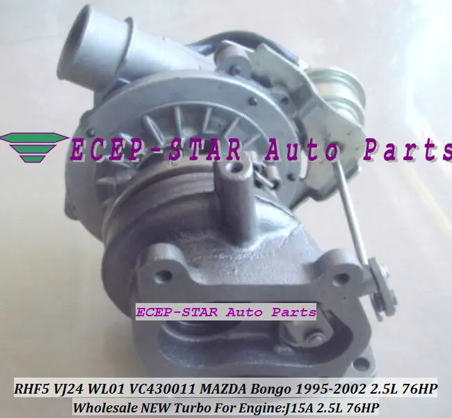 RHF5 VJ24 VC430011 Turbocharger for MAZDA Bongo 1995-02 Engine J15A 2.5L 76HP (2)