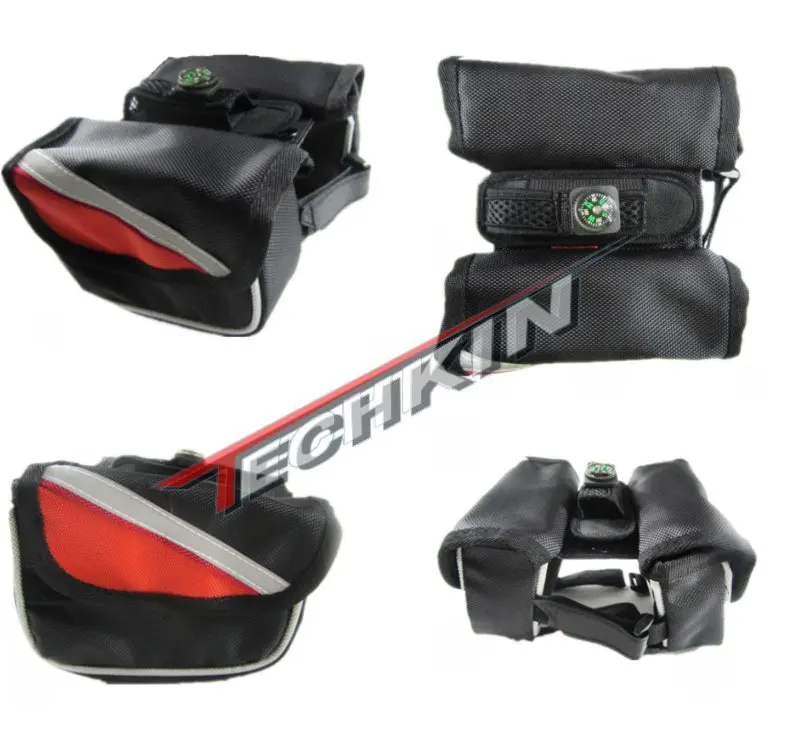 20313 TECHKIN triangle hypotenuse between bicycle saddle bag (with rain cover )