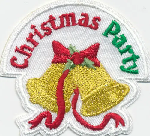 boy girl cub CHRISTMAS PARTY Gold BELLS Fun Patches Crests Badges SCOUT GUIDES-3-3