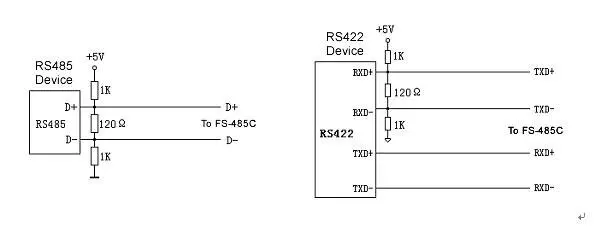 FS-485C RS232/RS485/422 без-преобразователь питания, полный дуплекс и полудуплексным, самой высокой скорости 115.2 кбит/с RS232 конвертер