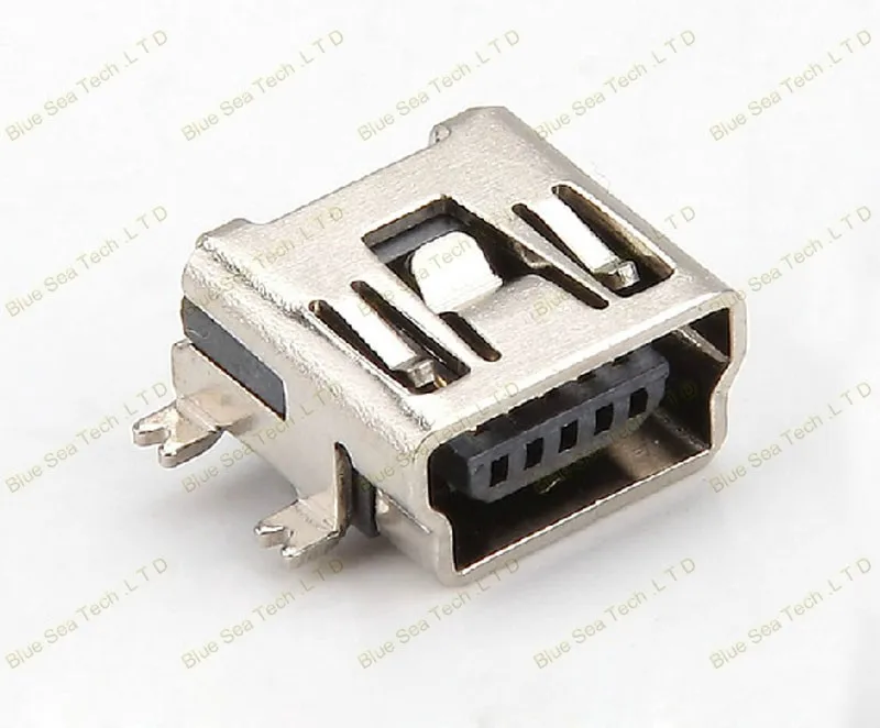 60 шт. 12 Модель MINI USB 5P гнездо PCB крепление для телефона, MP4, 5Pin 12 Тип/виды USB комбинированные наборы, латунный корпус