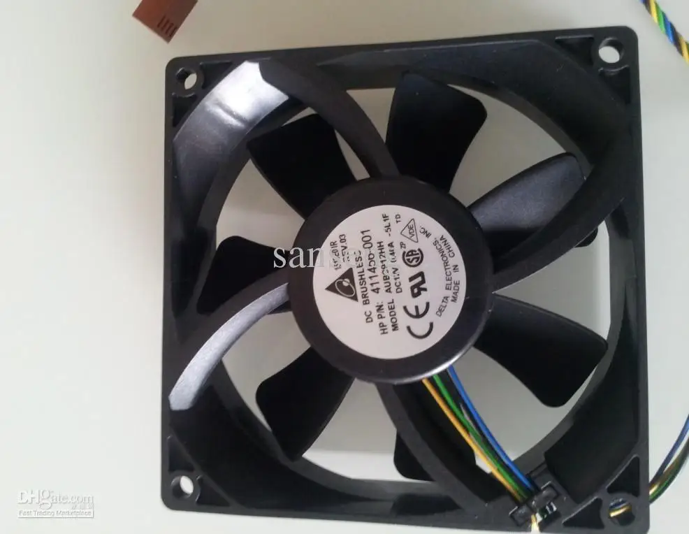 Для delta AUB0912HH PWM вентилятор охлаждения 9225 92 мм 90 мм 411456-001 DC12V 0.40A сервер кулер