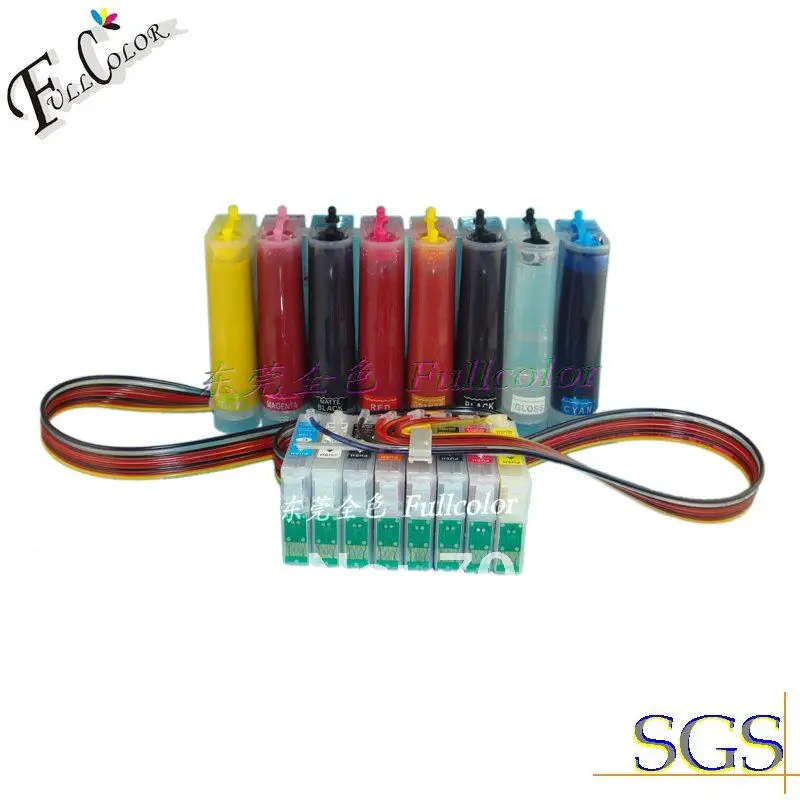 Free shipping ! 8color high quality printer inks and printer cartridge for epson stylus photo R2000