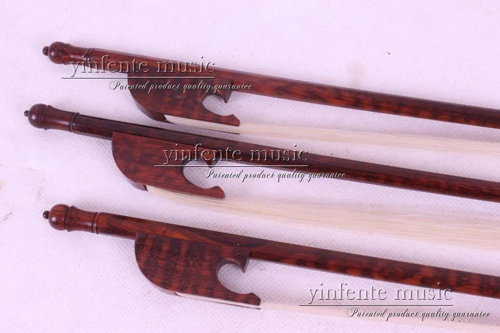 Snakewood 1 шт. 4/4 Скрипка Лук барокко белый конский хвост прямой#8
