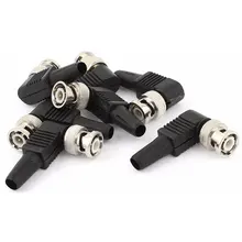 100 шт. Мужчина BNC Пластик RG58 RG59 кабель коаксиальный разъем адаптера для видеонаблюдения Камера Sysetem(bnc-113