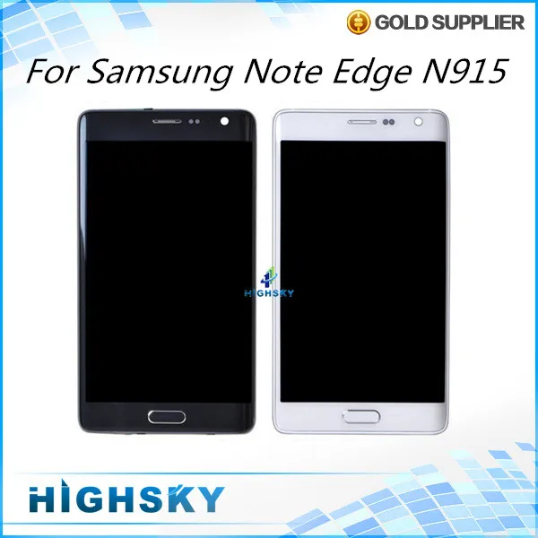 

For display Samsung Galaxy Note edge N915 lcd screen + touch digitizer with frame 5 pcs/lot DHL EMS free shipping