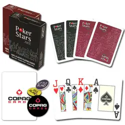 Copag Poker Stars Покер Размер 2 Jumbo Индекс 100% Пластиковые Игральные карты Покер Казино Quolity Tourment