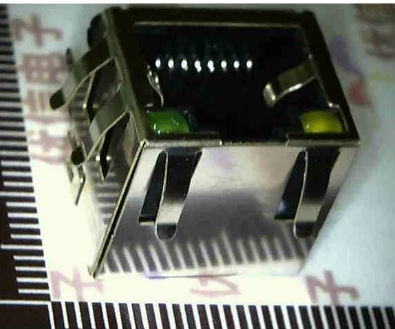RJ45 8 P Экранирование сетевая кристаллическая головка розетка со светом/Пряжка