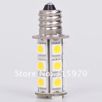 E12 LED auto bulbauto 12VDC white color 18pcs of 5050SMD 3W to repalce halogen 30W
