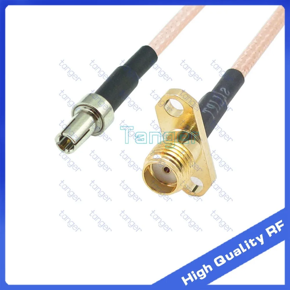 6 дюймов TS9 штекер SMA для женщин 2 отверстия панели с RG-316 радио коаксиальный кабельный вывод соединительный кабель 6 "(15 см) Tanger Высокое