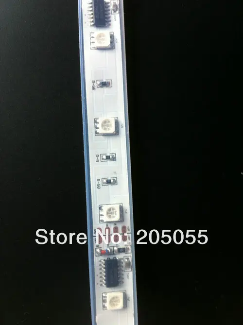 5 M Водонепроницаемый IP67 IC WS2801 SMD5050 цветная светодиодная лента с эффектом "Бегущая Волна" Светодиодные ленты 5 м, 12 В, 36 светодиодный/M 180 светодиодный+ программируемый, с поддержкой SD карт Контроллер T1000S