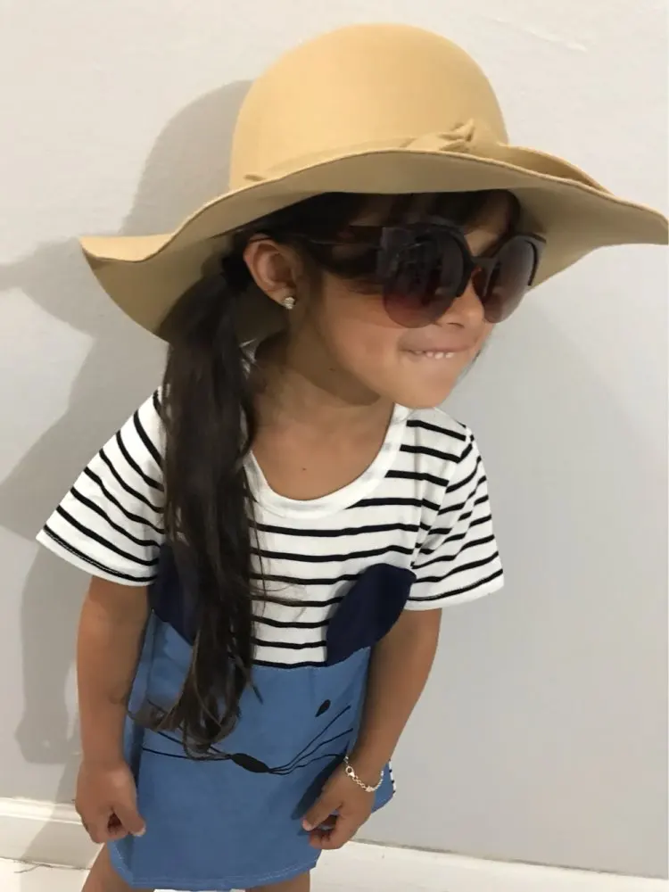 Широкополая шляпа для девочки за 280 руб. с Алиэкспресс