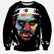 Alisister 2016 New Fashion Autumn Sweatshirts Star LeBron James Sweatshirt Men/Women’s 3d Hoodies Tie-dye Harajuku Sweatshirts