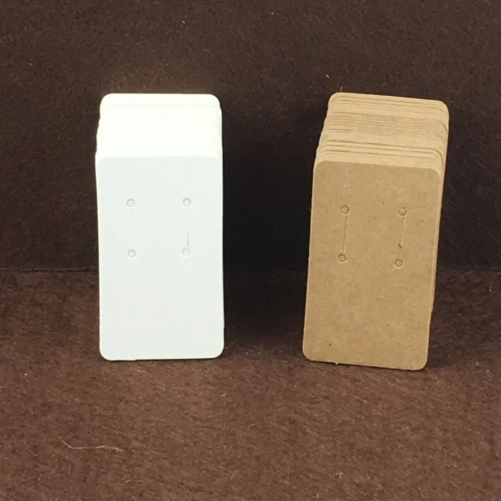 200 шт./лот крафт пустые ретро серьги карты четыре отверстия ювелирных изделий