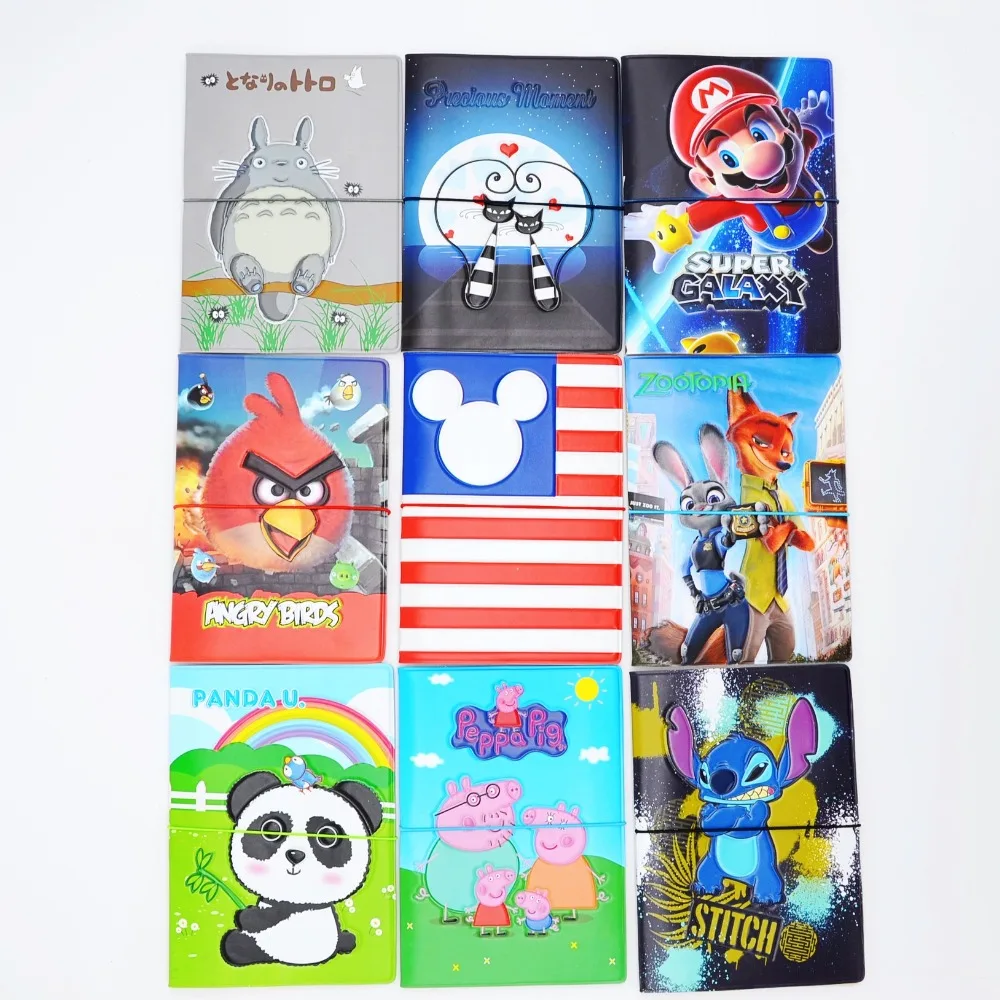 -2016 Lovely cartoon  Patterns Passport Holder Cover Identity Document Folder Travel,17 kinds Pattern case  for choose