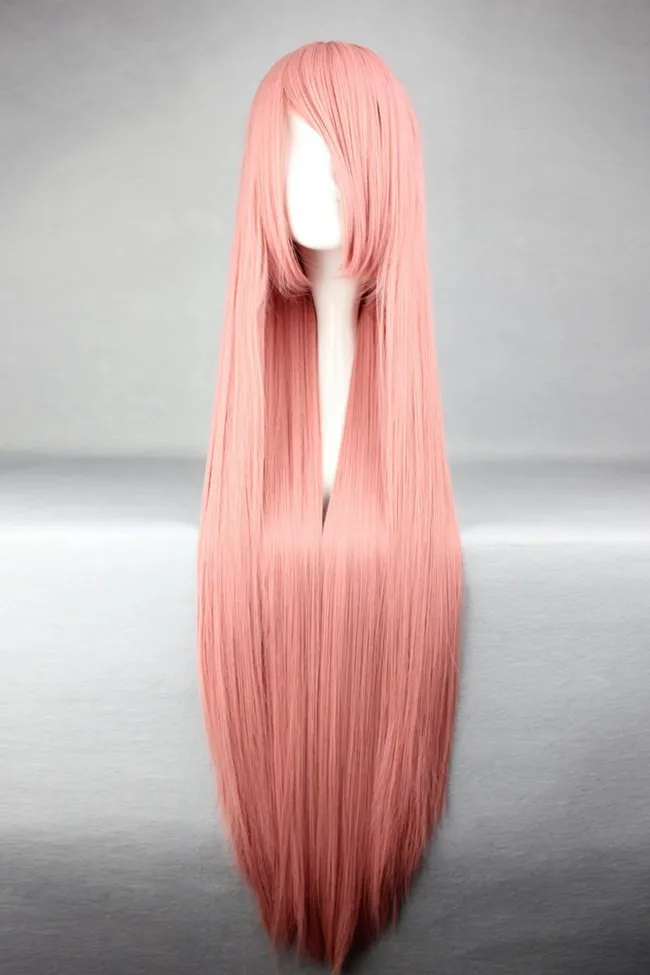 MCOSER Бесплатная доставка 16 цветов синтетический 100 см длинные прямые волосы косплей костюм парик 100% Высокая температура волокно парик-018