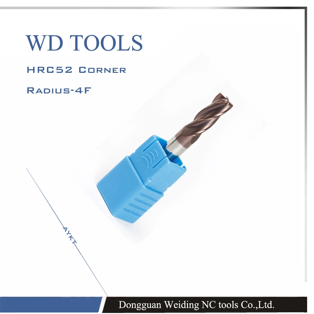 1* 50l* 4D 10 шт. hrc 52 Карбид угловой radiu фреза для продажи