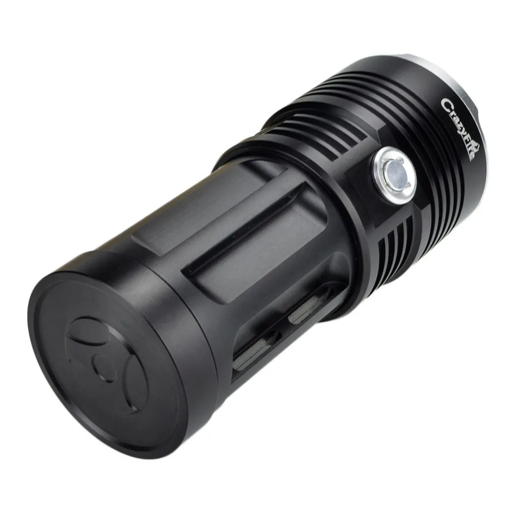 CrazyFire XML T6 10 Cree светодиодный флэш-светильник фонарь на открытом воздухе 1000 люмен Lanterna Водонепроницаемый походный охотничий светильник с батареей 18650