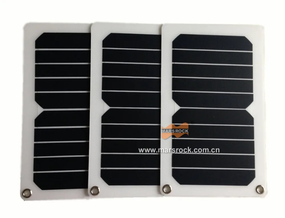 IP65 Водонепроницаемый 5,5 W 5 V Портативный Гибкая солнечная энергия, Солнечный мобильный телефон Зарядное устройство с USB Порты и разъёмы для мобильного телефона, ноутбука, планшета
