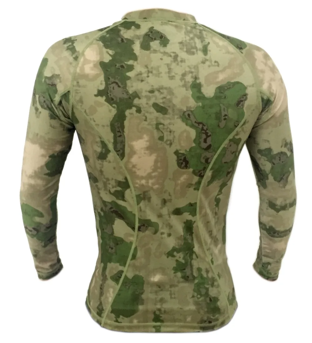 Atacs Fg Army T Shirt Camo Long Sleeve Tactical Shirt Breathable