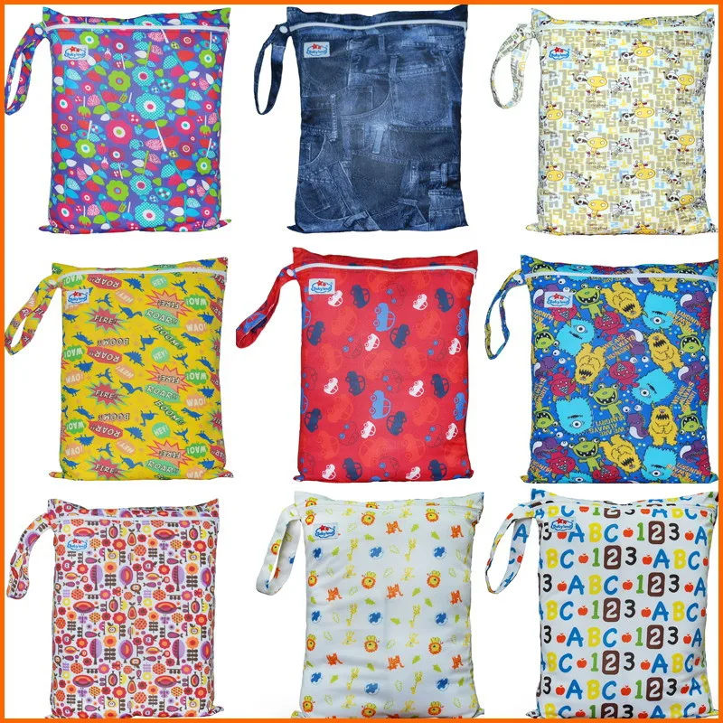 2016 Newest Models Wetbags Plastic Zipper Wet Bags Diaper Bags 80 Pieces Onsaleswet bagwet