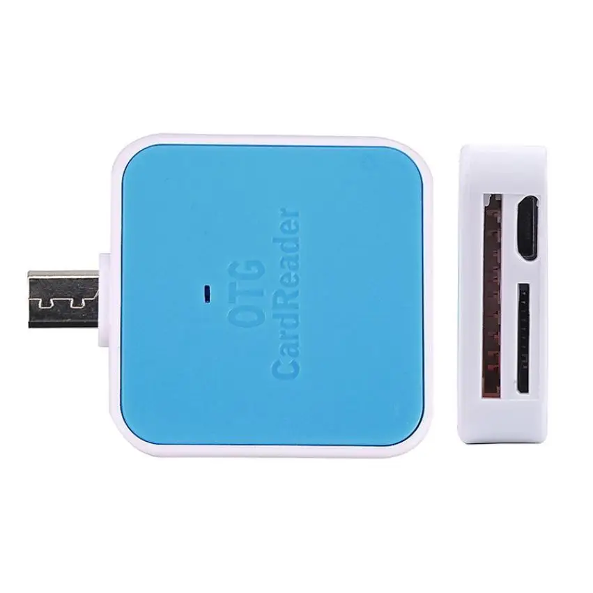 2 In 1 Usb Otg Card Reader Micro Usb Otg Tf/Sd Card Reader Phone