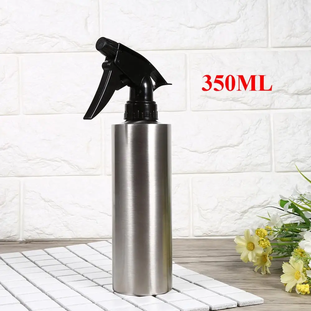 350ML Спрей из нержавеющей стали насос мелкий туман диспенсер уксус для опрыскивателей кухня оливковый Насос Распыления Бутылки барбекю инструменты полива банка - Цвет: 350ML