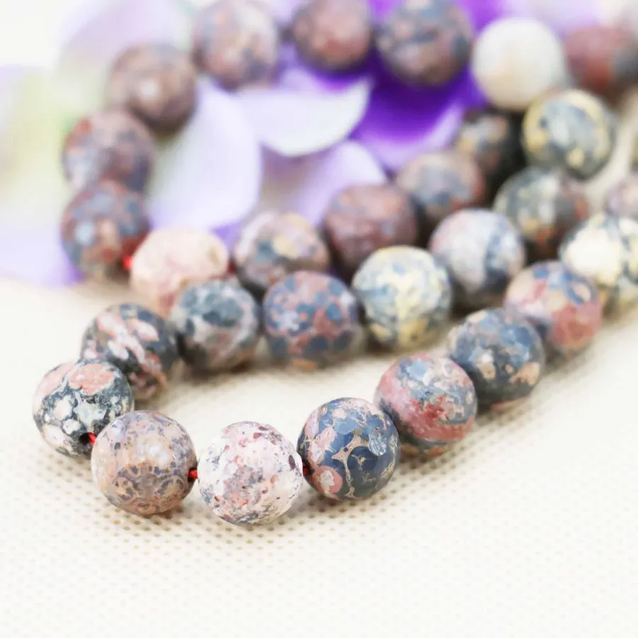 Новые Аксессуары Ограненные Природные Бирюзовый Джаспер Круглых бусин DIY камни 15