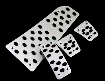 

Aluminium AT/MT Manual Brake Pedal Footrest Pedales Sticker Cover Styling Plates Pads Clutch For Mitsubishi ASX With logo