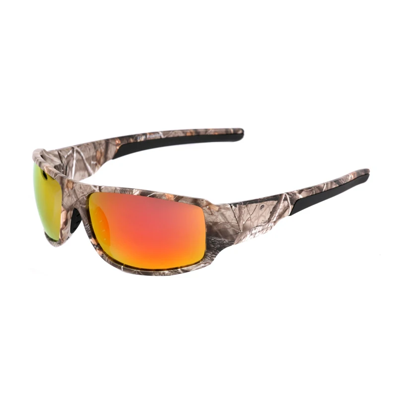 Camo l Red POLARSNOW, брендовые поляризованные солнцезащитные очки, камуфляжная оправа, спортивные солнцезащитные очки, очки для рыбалки, Oculos De Sol Masculino - Цвет линз: Camo l Red