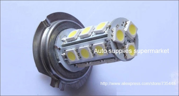 4x H7 Автомобильный светодиодный светильник авто светодиодный светильник H7 18 SMD 5050 Белый Туман Хвост сигнальные лампы 18 светодиодный автомобильный светильник Светодиодные лампы 12V