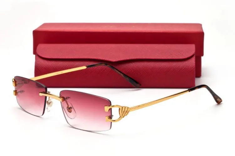 Модный бренд очки без оправы мужчины женщины голубой розовый зеленый lesns